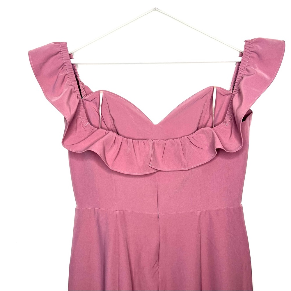 WAYF The Gabrielle Strapless Trumpet Gown Mauve Size Medium - Picture 6 of 11